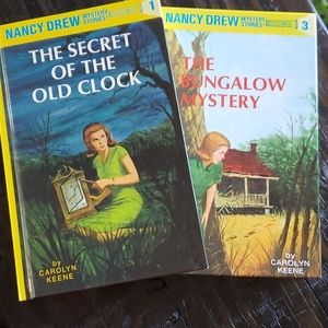 Nancy Drew mystery books 1 and 3
